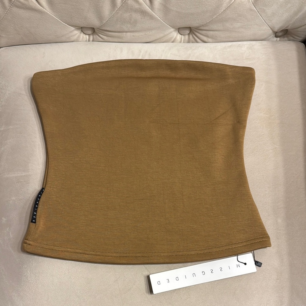 Missguided Tan Tube Top